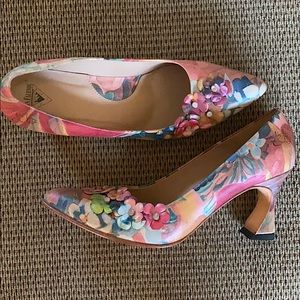 Fluevog Big Presence Viola - floral